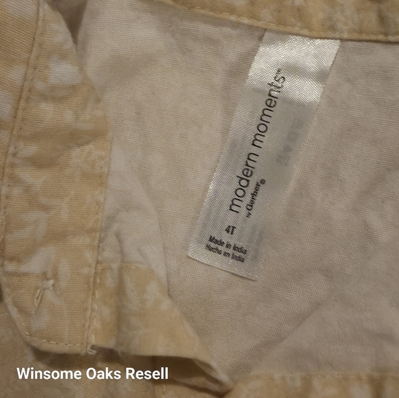 Ywllow Two-Piece Shirt and Shorts Set (Floral) - Picture 4 of 4